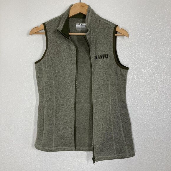 Kuiu Base Camp Vest Mens Small Gray High Loft Sweater Fleece Full Zip Jacket - Picture 2 of 15
